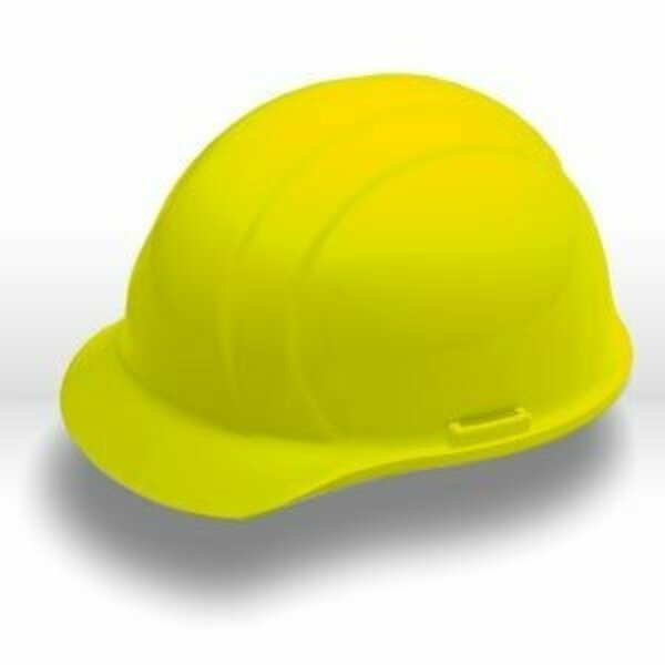 Erb Americana Safety Helments CAP STYLE: 4-POINT NYLON SUSPENSION WITH SLIDE-LOCK ADJUSTMENT, Yellow 19762
